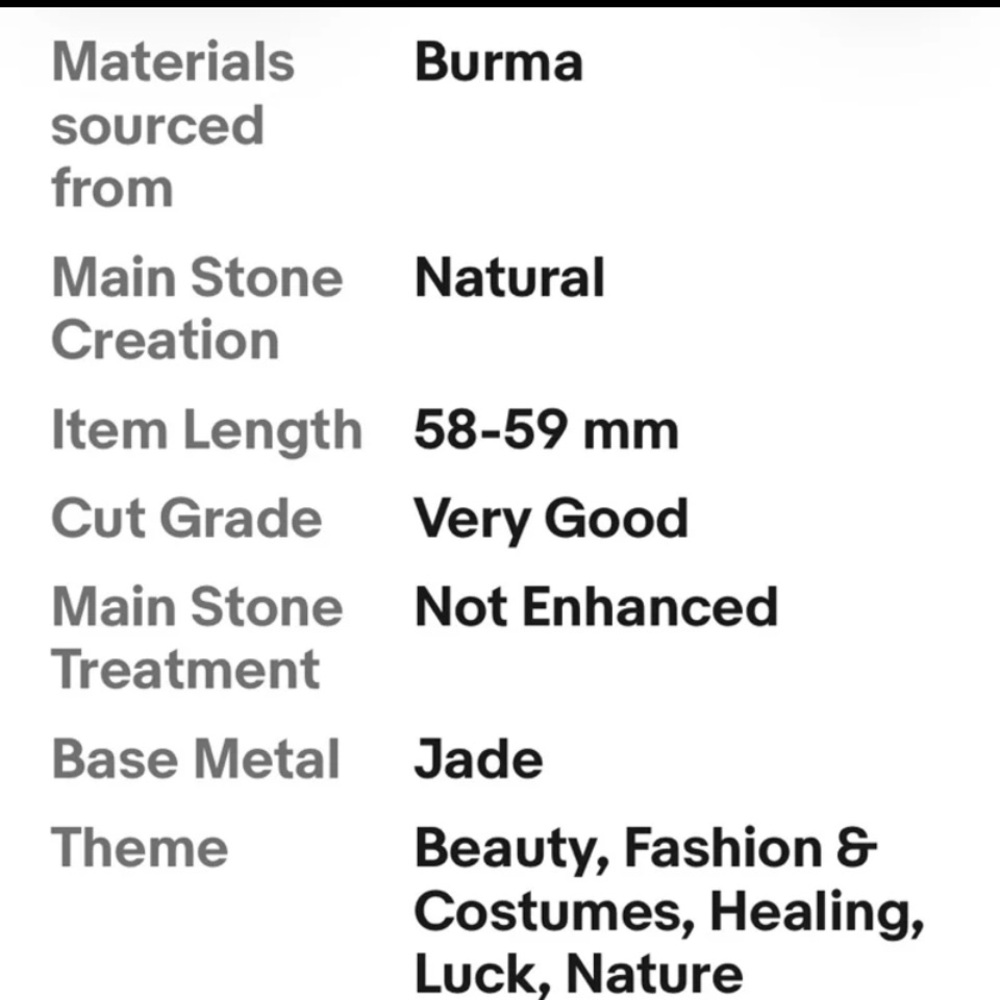 Certified Lavender Green 
Approx 58-59mm Natural Burma A Jade jadeite Bangle New - Picture 8 of 8